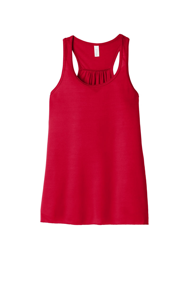 BELLA+CANVAS  Women's Flowy Racerback Tank - Red
