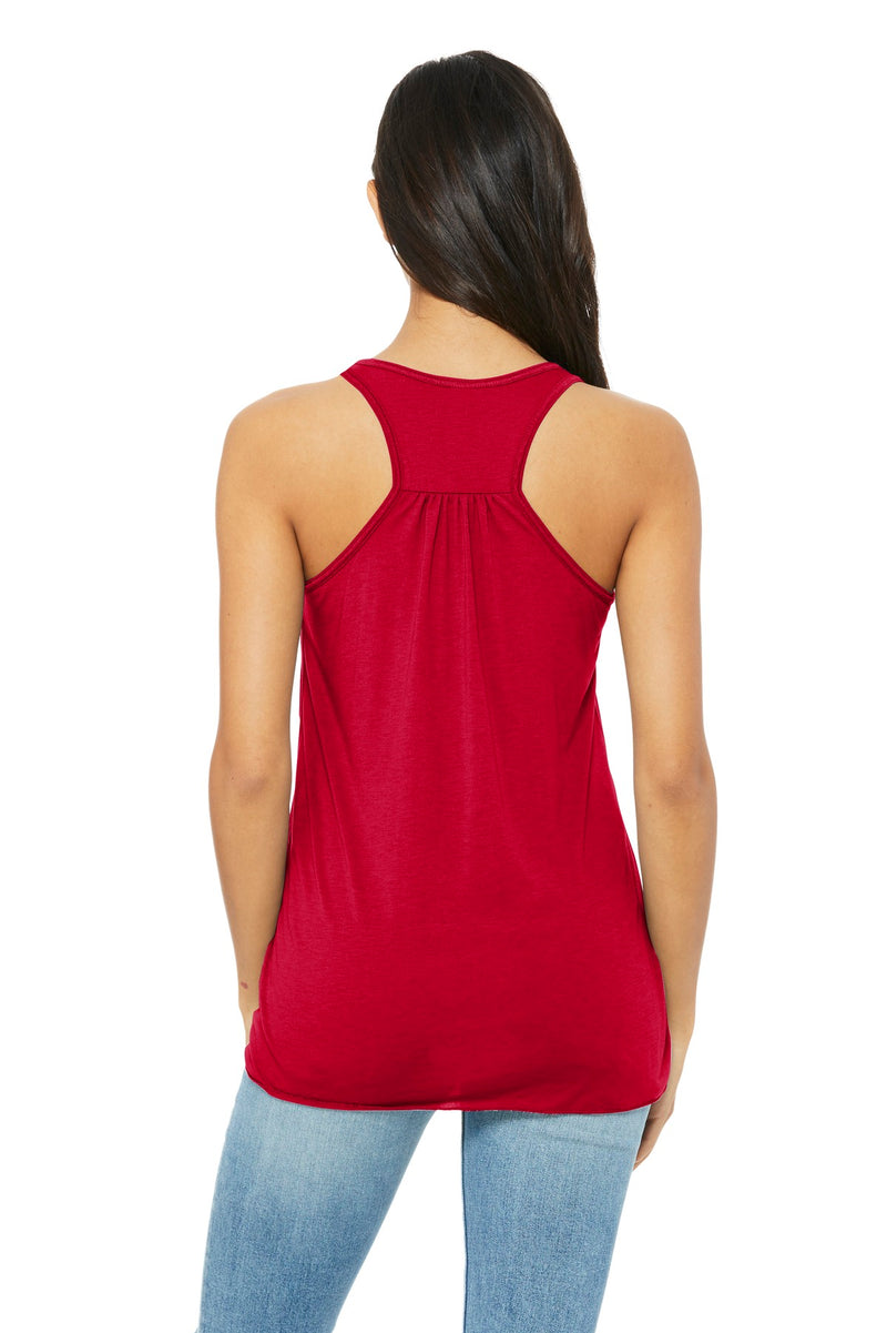 BELLA+CANVAS  Women's Flowy Racerback Tank - Red