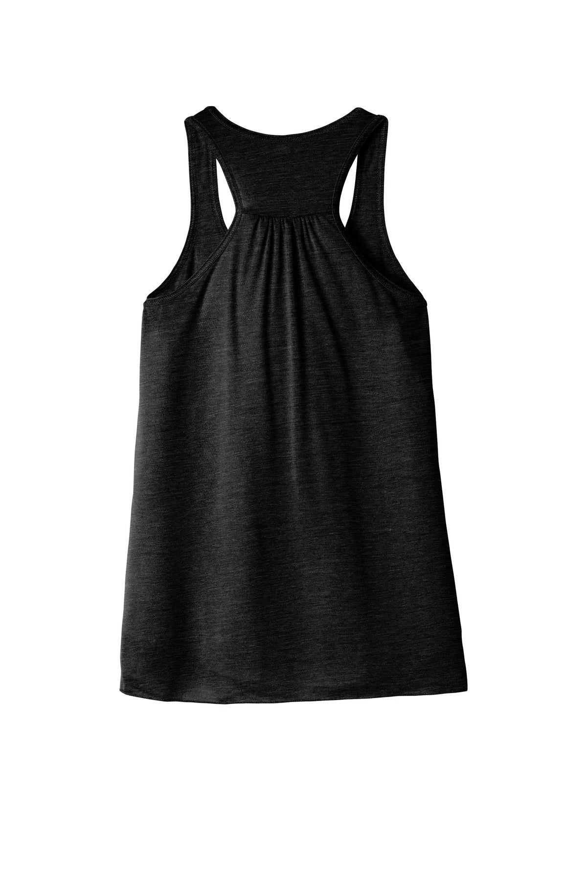 BELLA+CANVAS  Women's Flowy Racerback Tank - Solid Black Slub