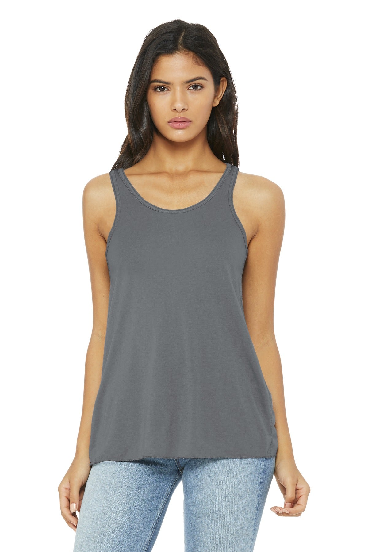BELLA+CANVAS  Women's Flowy Racerback Tank - Storm
