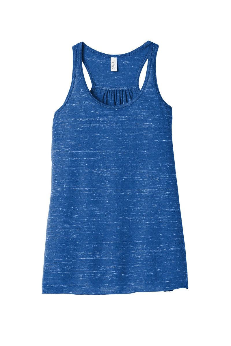 BELLA+CANVAS  Women's Flowy Racerback Tank - True Royal Marble