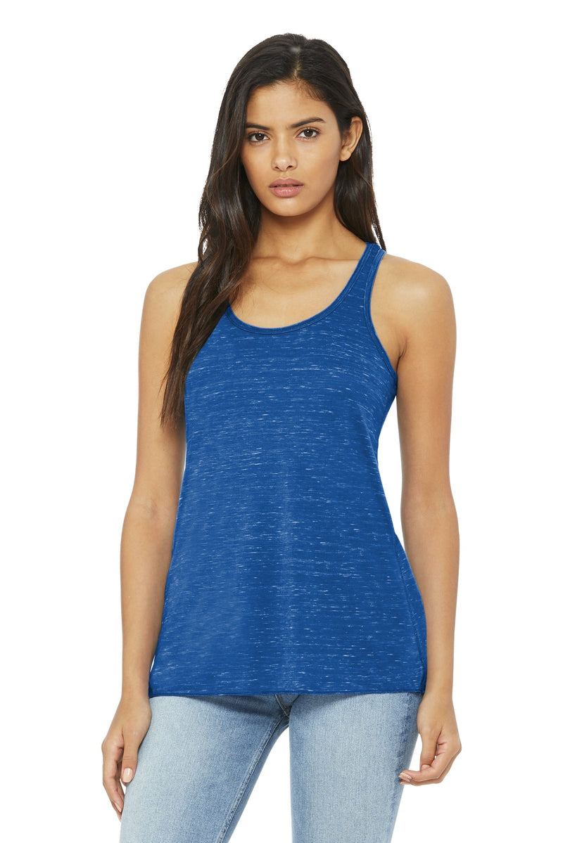 BELLA+CANVAS  Women's Flowy Racerback Tank - True Royal Marble
