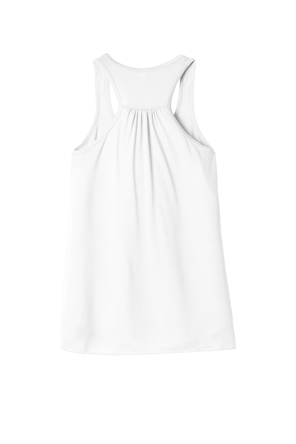 BELLA+CANVAS  Women's Flowy Racerback Tank - White