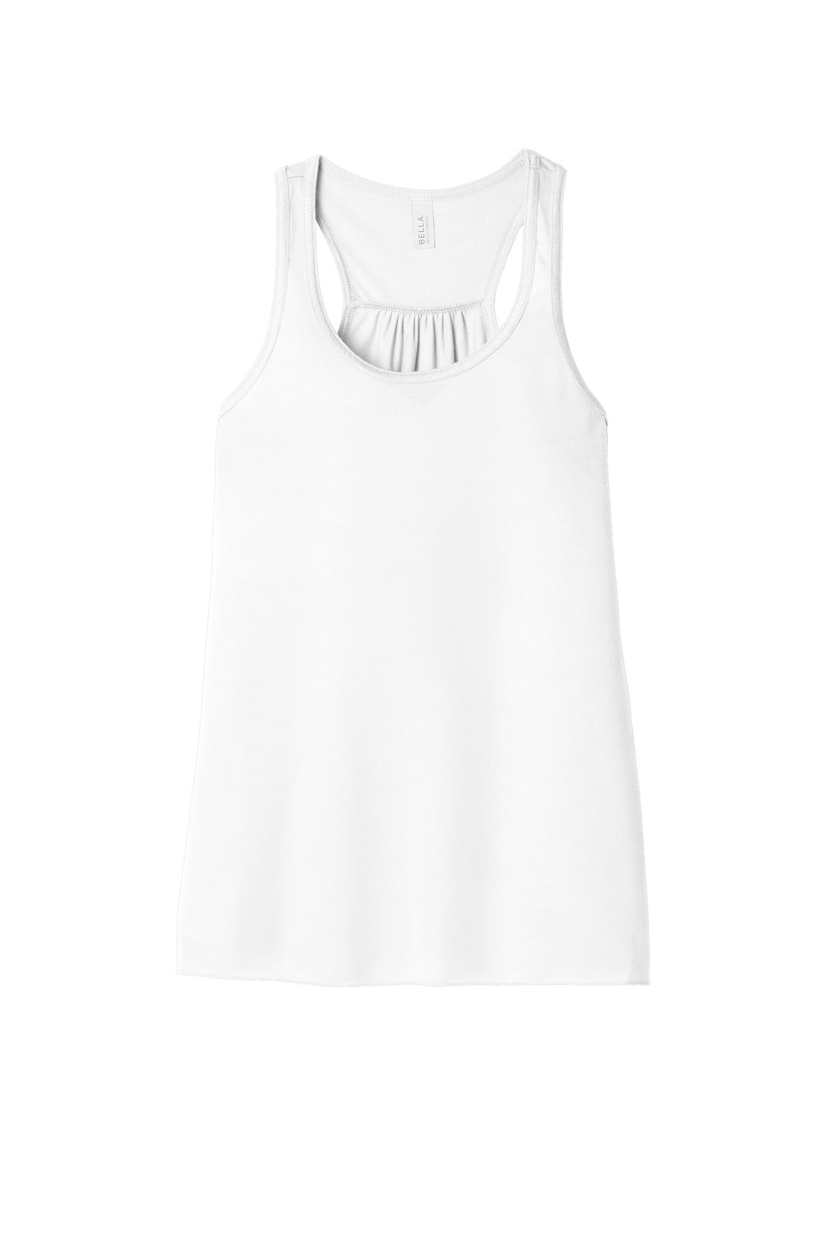 BELLA+CANVAS  Women's Flowy Racerback Tank - White