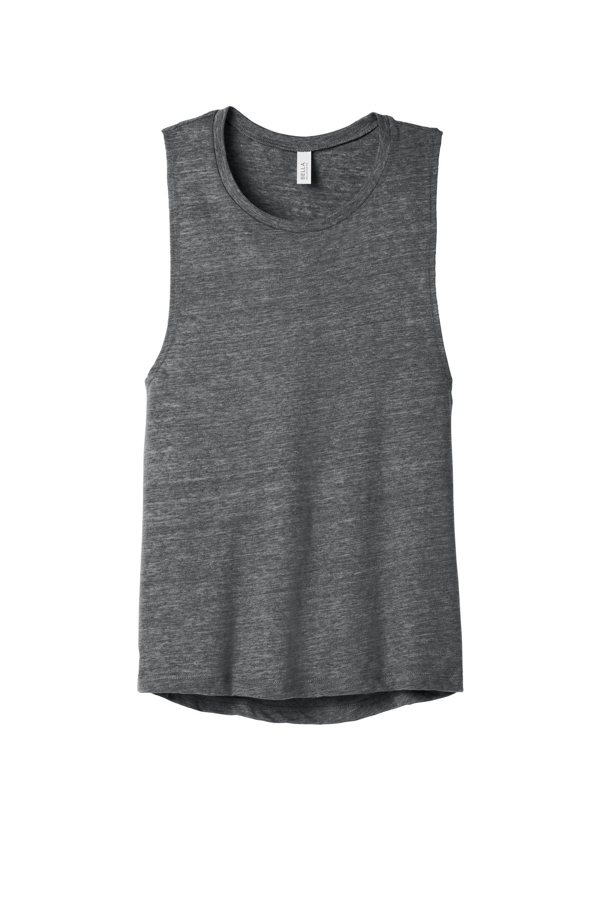 BELLA+CANVAS  Women's Flowy Scoop Muscle Tank - Asphalt Slub