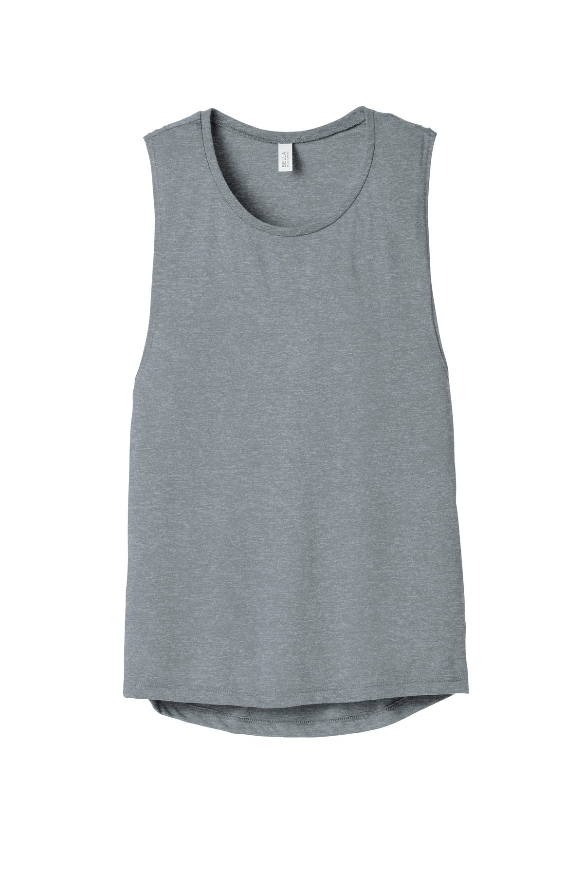 BELLA+CANVAS  Women's Flowy Scoop Muscle Tank - Athletic Heather