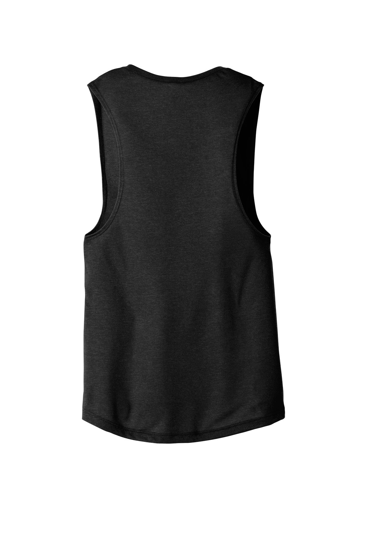 BELLA+CANVAS  Women's Flowy Scoop Muscle Tank - Black Heather