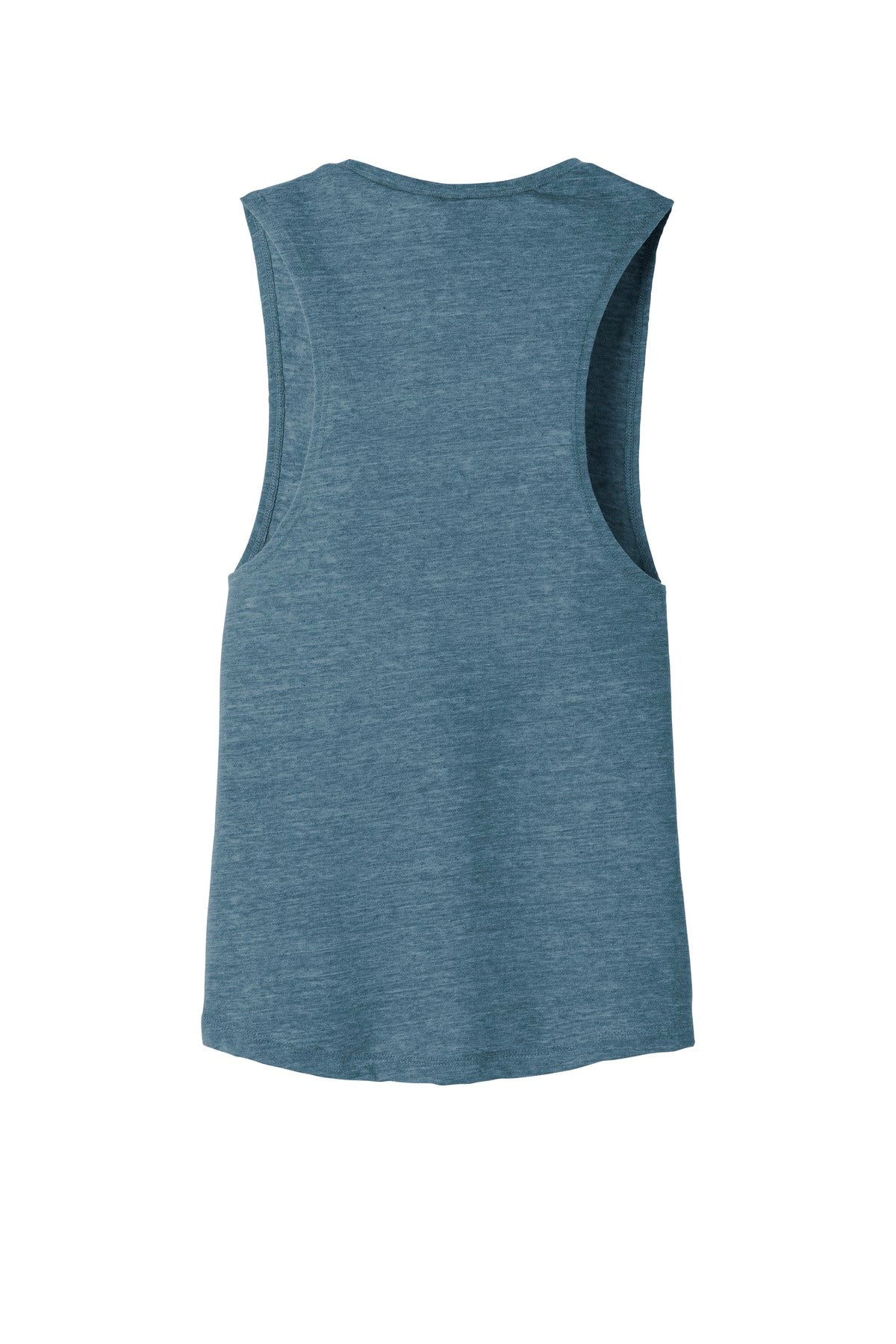 BELLA+CANVAS  Women's Flowy Scoop Muscle Tank - Denim Slub