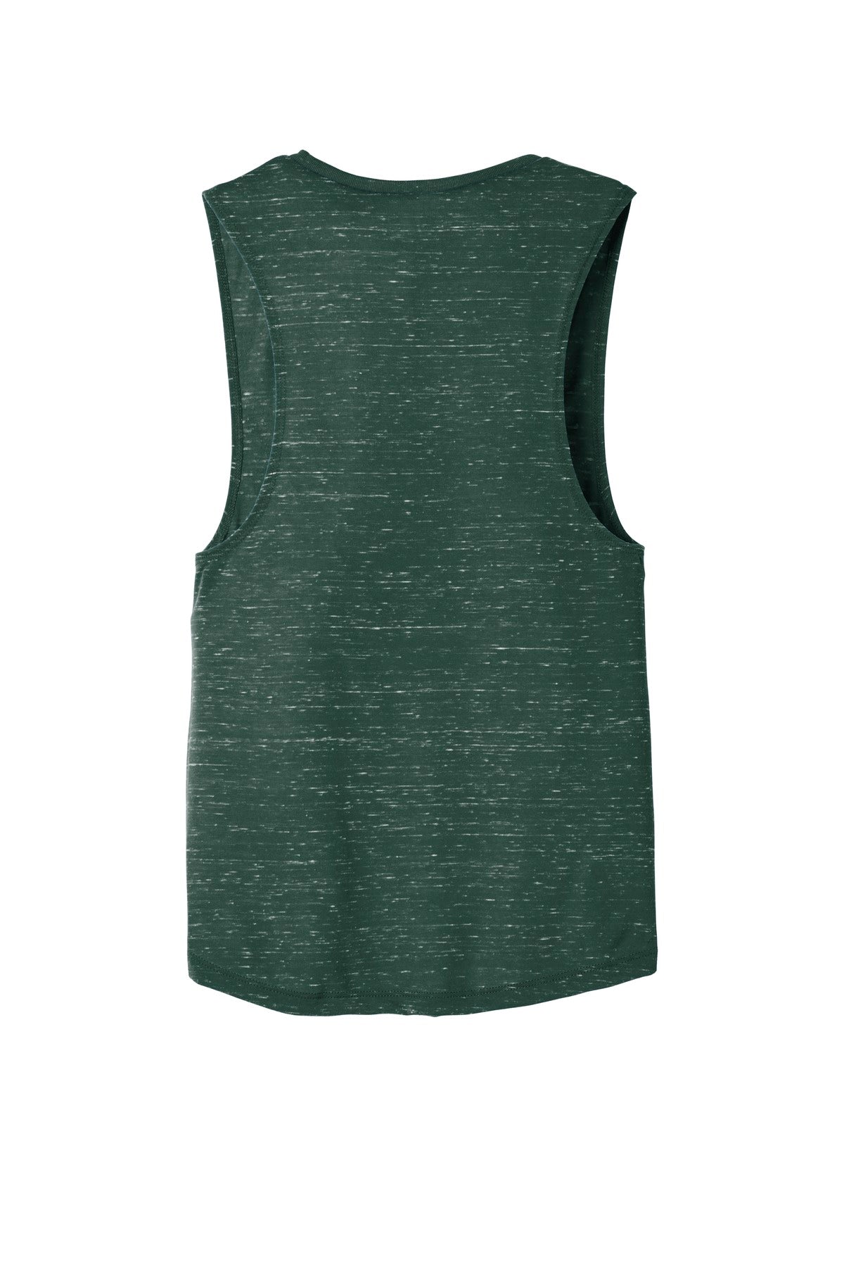 BELLA+CANVAS  Women's Flowy Scoop Muscle Tank - Forest Marble