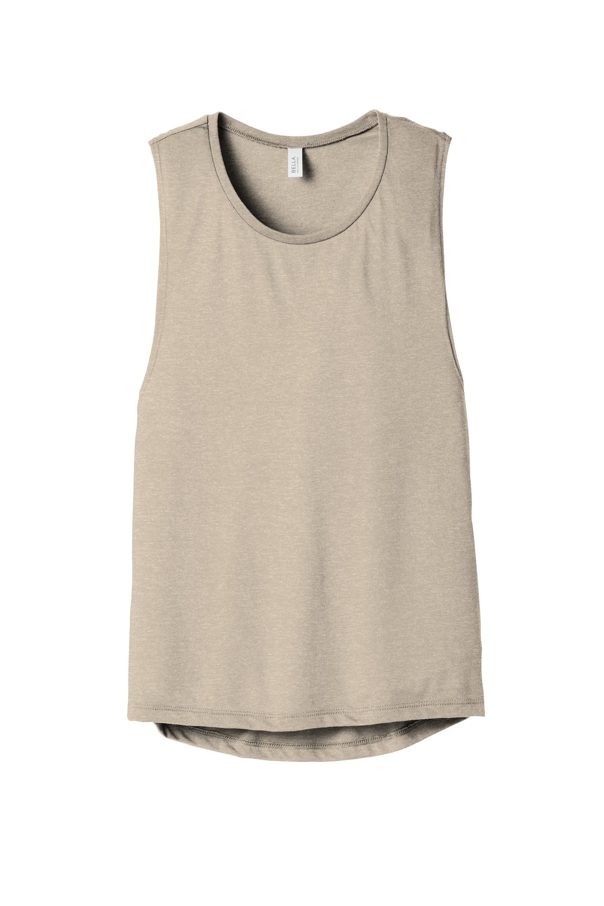 BELLA+CANVAS  Women's Flowy Scoop Muscle Tank - Heather Dusty Blue