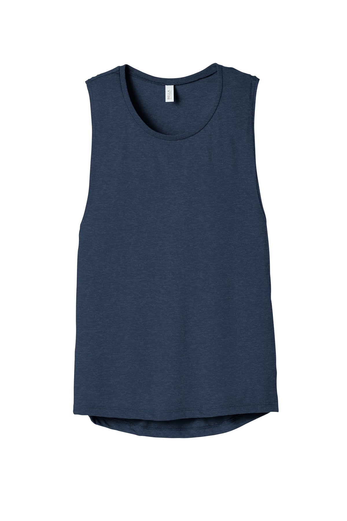 BELLA+CANVAS  Women's Flowy Scoop Muscle Tank - Heather Navy