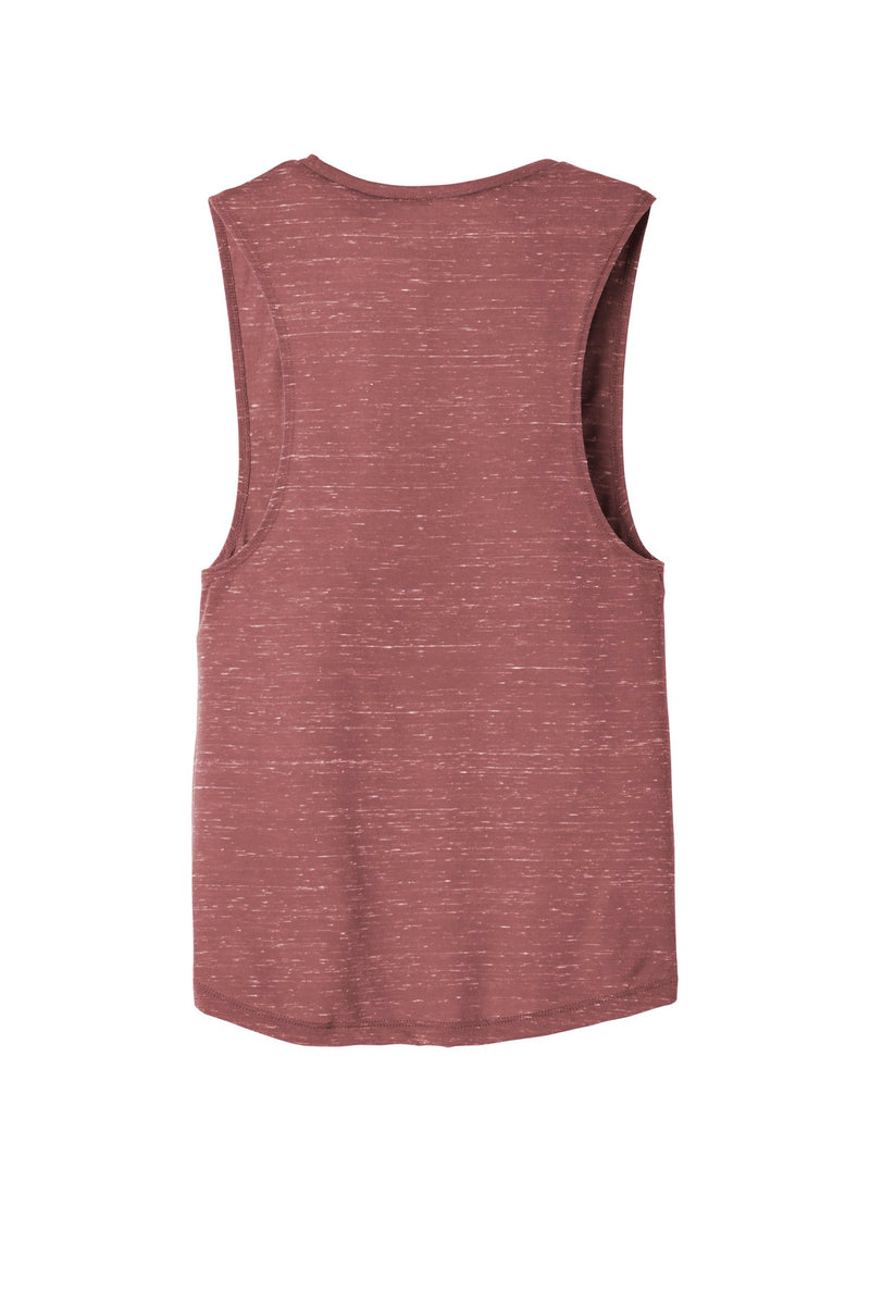 BELLA+CANVAS  Women's Flowy Scoop Muscle Tank - Mauve Marble