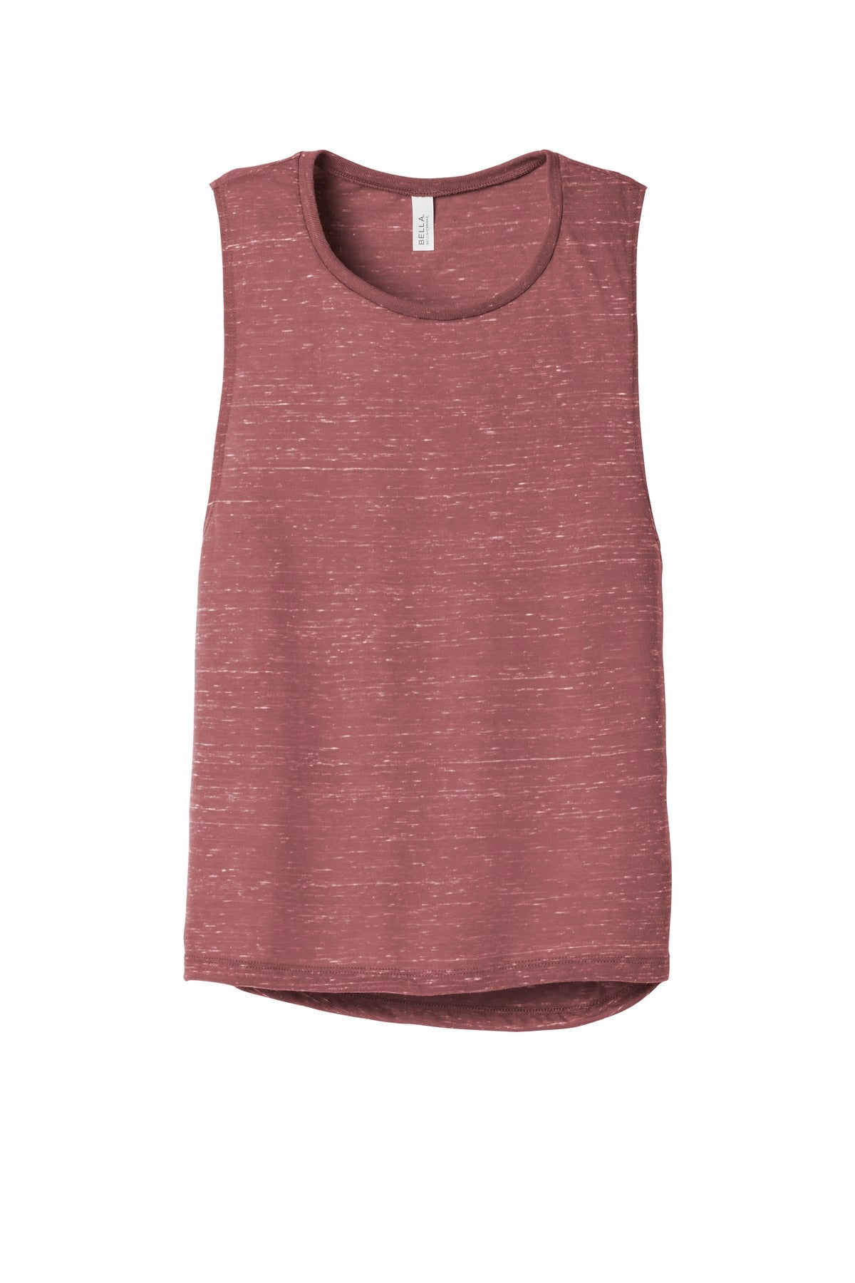 BELLA+CANVAS  Women's Flowy Scoop Muscle Tank - Mauve Marble