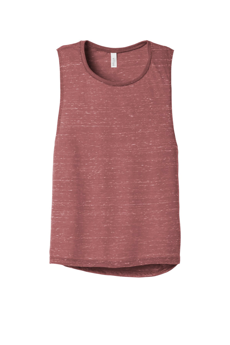 BELLA+CANVAS  Women's Flowy Scoop Muscle Tank - Mauve Marble