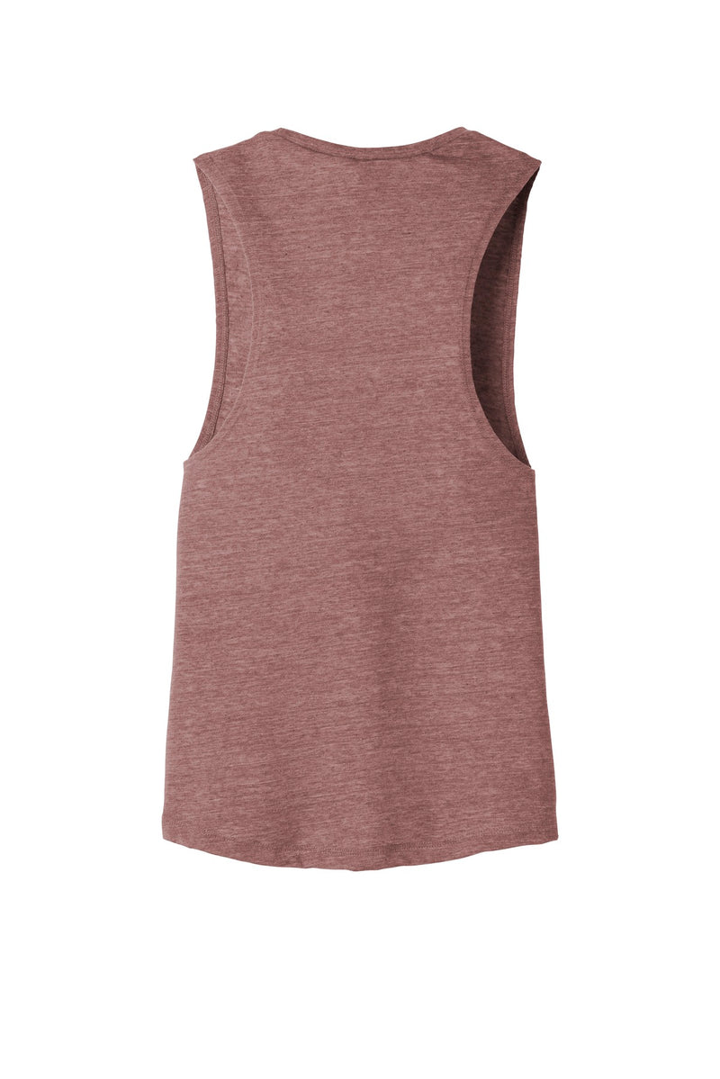 BELLA+CANVAS  Women's Flowy Scoop Muscle Tank - Mauve Slub