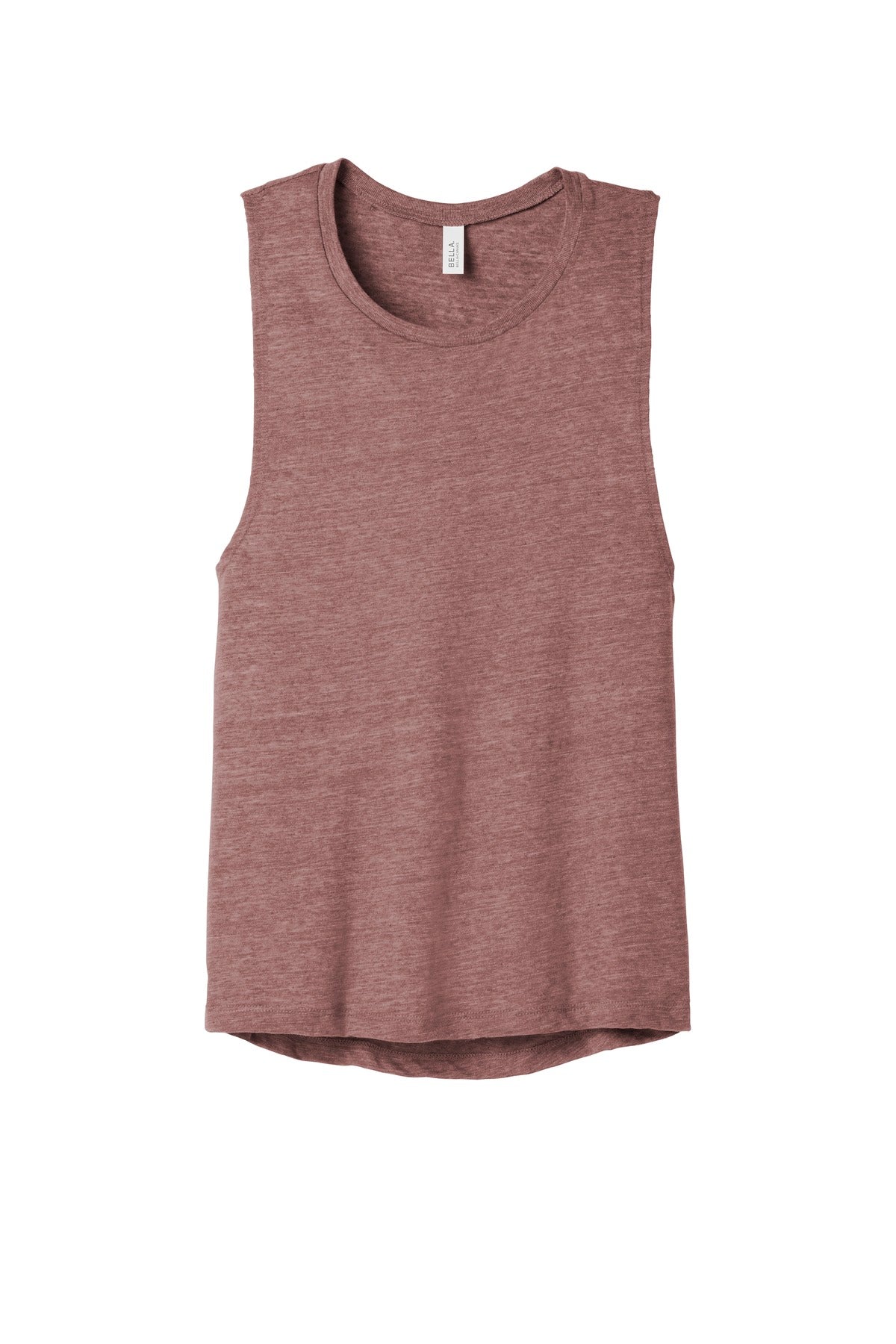 BELLA+CANVAS  Women's Flowy Scoop Muscle Tank - Mauve Slub