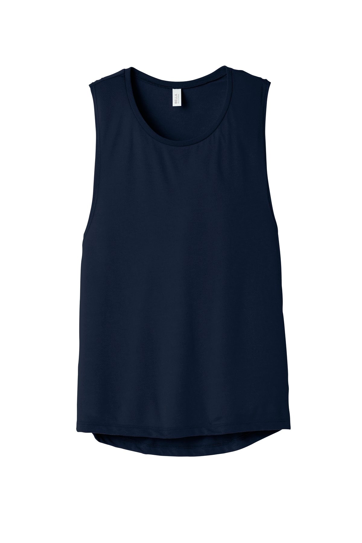 BELLA+CANVAS  Women's Flowy Scoop Muscle Tank - Midnight