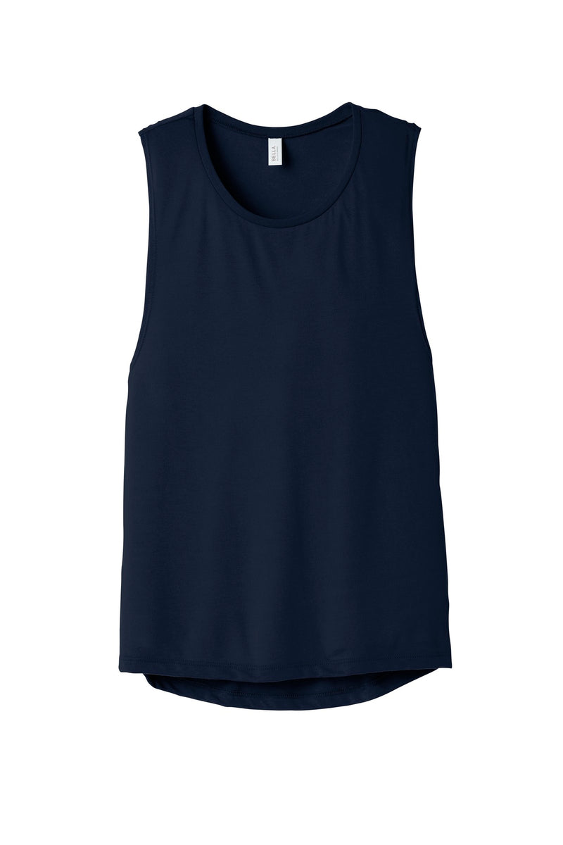 BELLA+CANVAS  Women's Flowy Scoop Muscle Tank - Midnight
