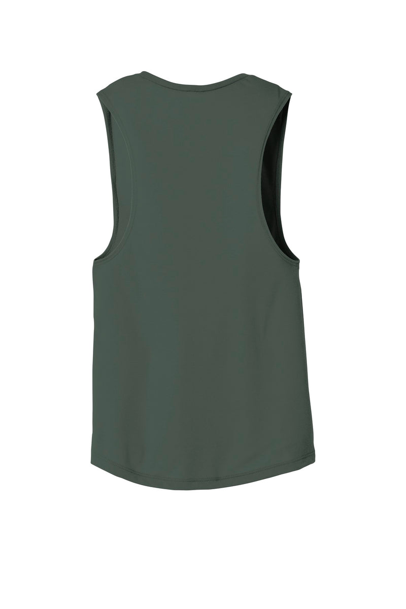 BELLA+CANVAS  Women's Flowy Scoop Muscle Tank - Military Green