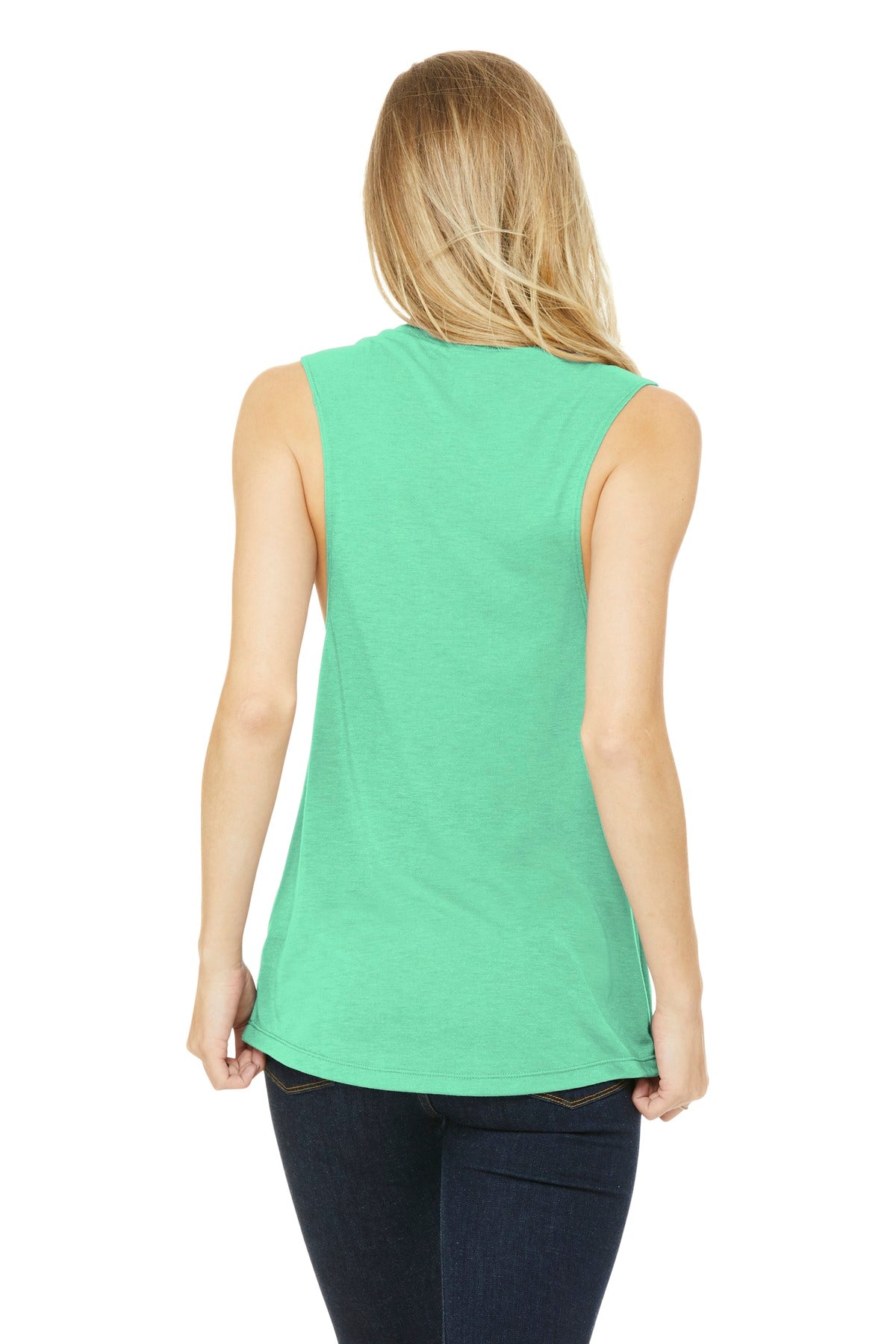 BELLA+CANVAS  Women's Flowy Scoop Muscle Tank - Mint
