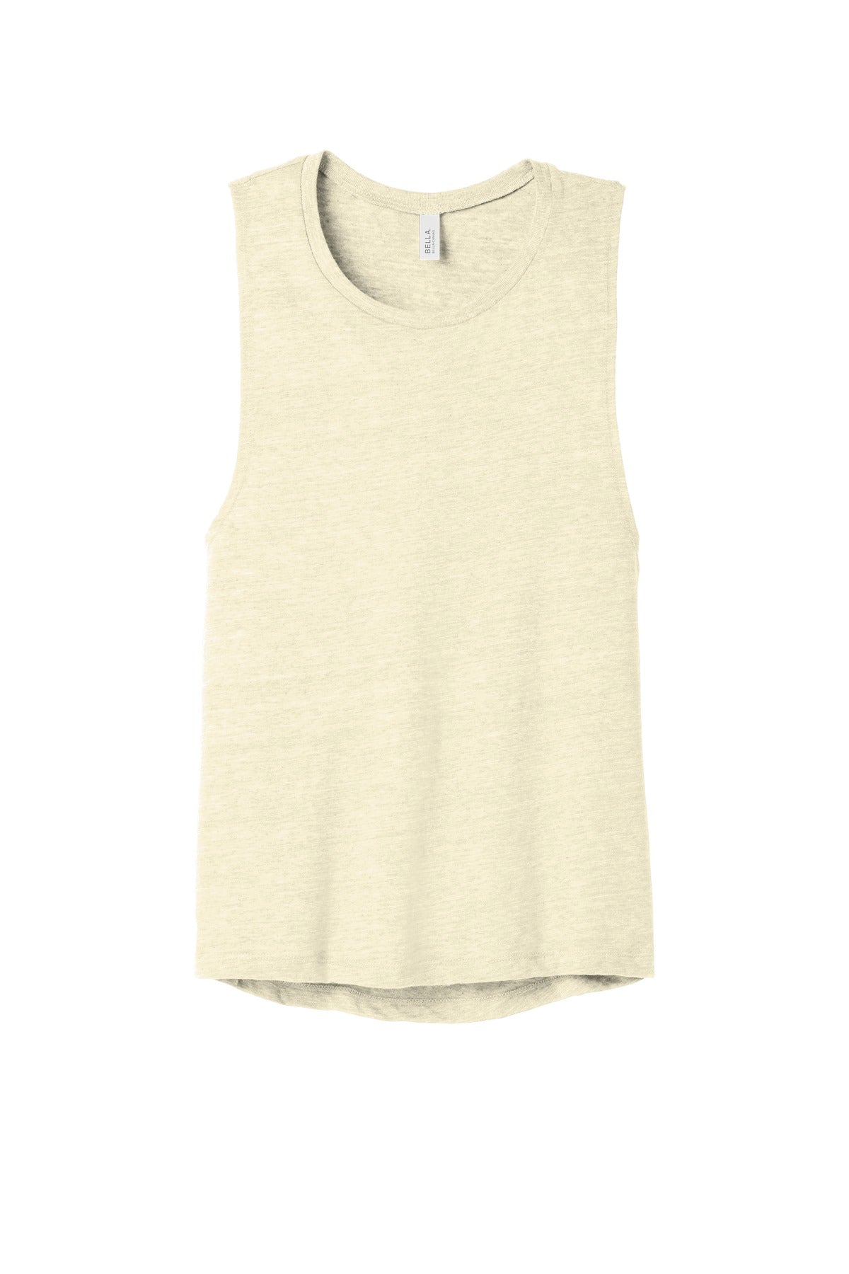 BELLA+CANVAS  Women's Flowy Scoop Muscle Tank - Natural Slub