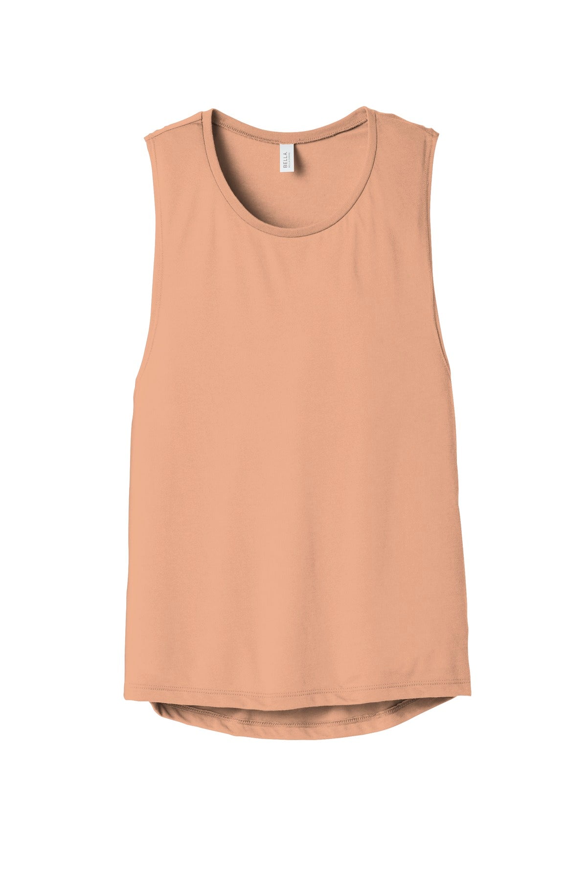 BELLA+CANVAS  Women's Flowy Scoop Muscle Tank - Peach
