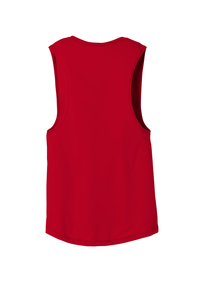 BELLA+CANVAS  Women's Flowy Scoop Muscle Tank - Red