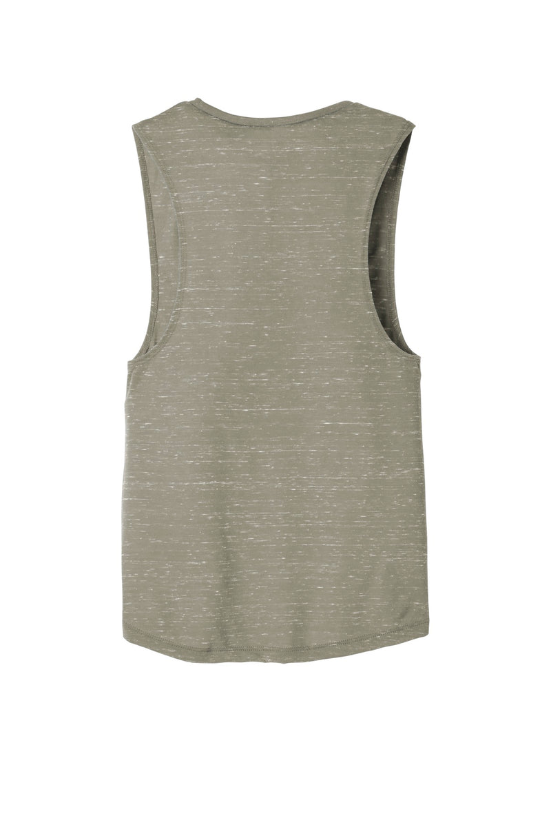BELLA+CANVAS  Women's Flowy Scoop Muscle Tank - Stone Marble