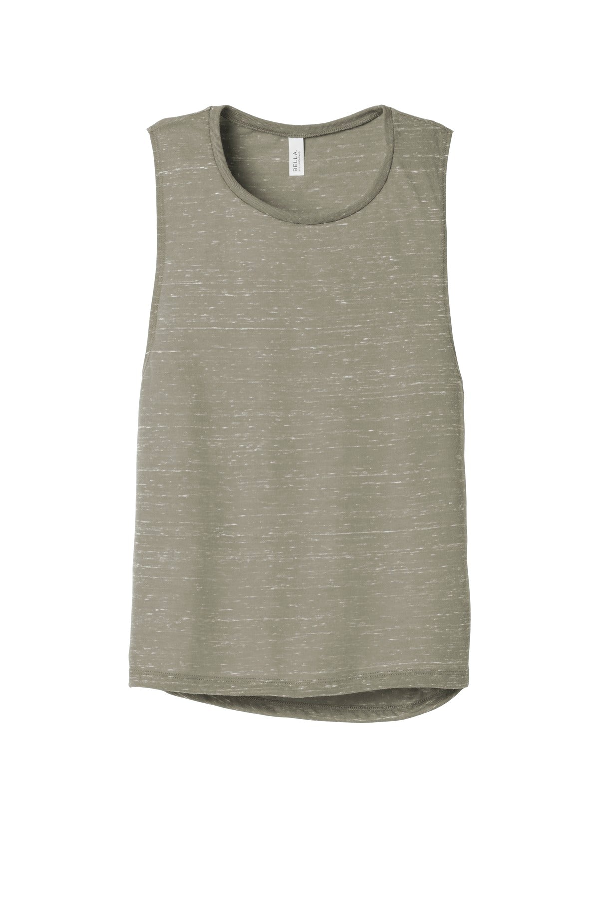 BELLA+CANVAS  Women's Flowy Scoop Muscle Tank - Stone Marble