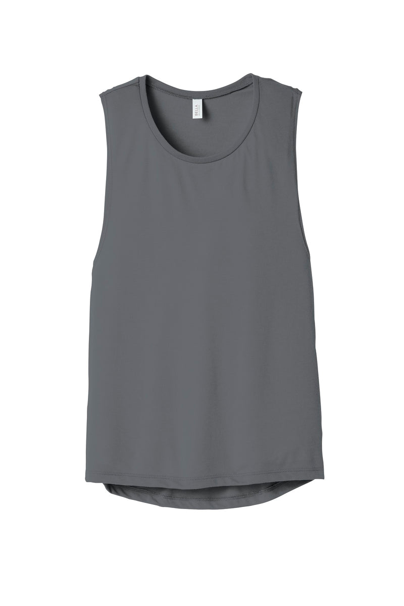 BELLA+CANVAS  Women's Flowy Scoop Muscle Tank - Storm