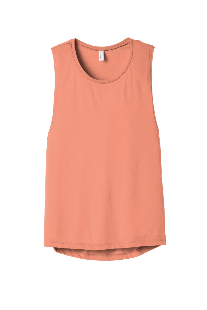 BELLA+CANVAS  Women's Flowy Scoop Muscle Tank - Sunset