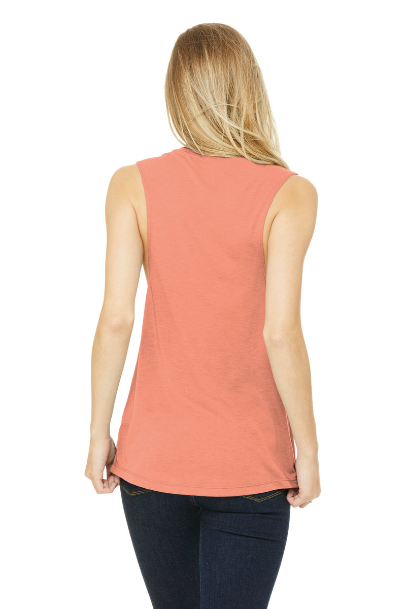 BELLA+CANVAS  Women's Flowy Scoop Muscle Tank - Sunset