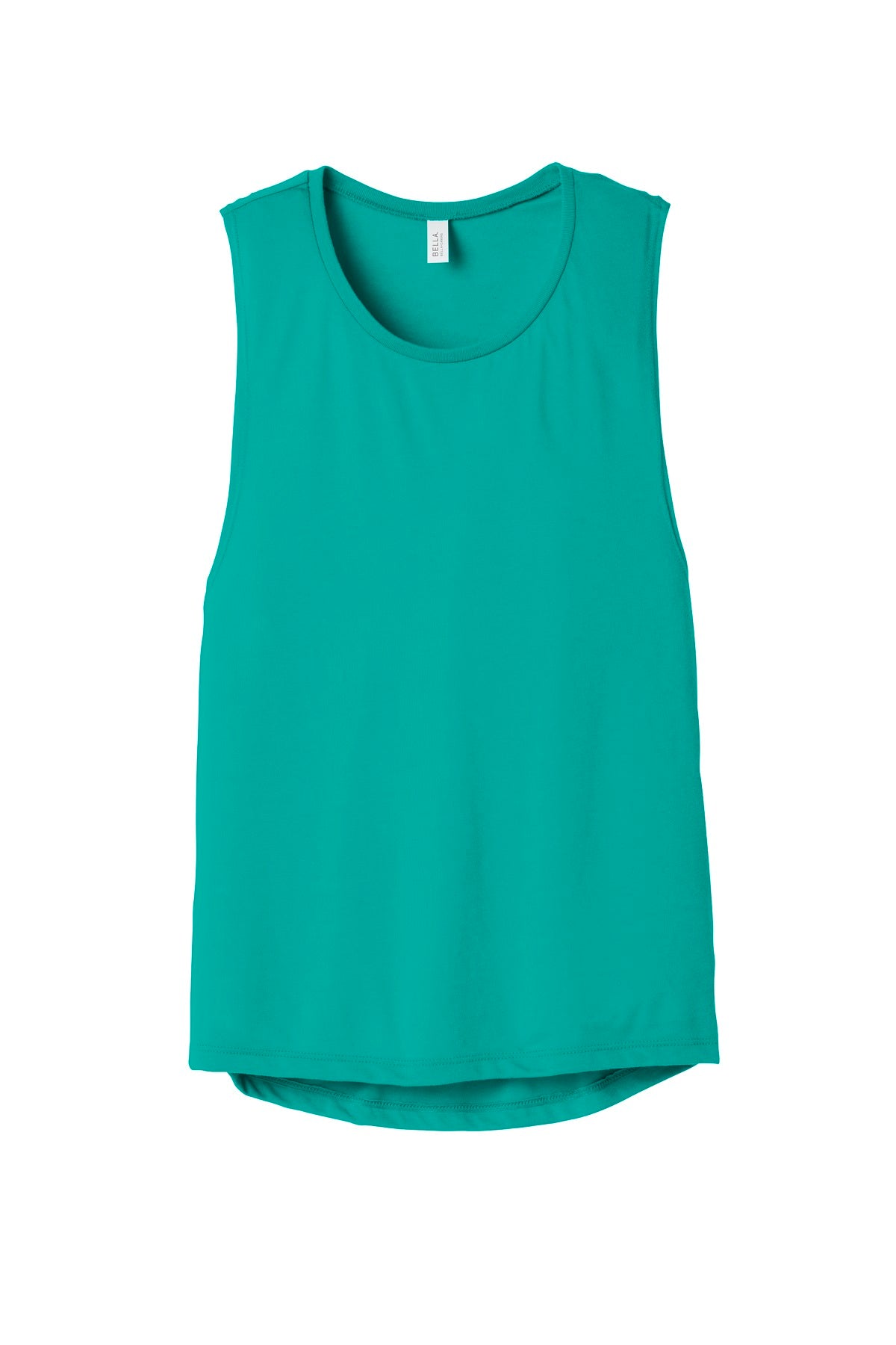 BELLA+CANVAS  Women's Flowy Scoop Muscle Tank - Teal