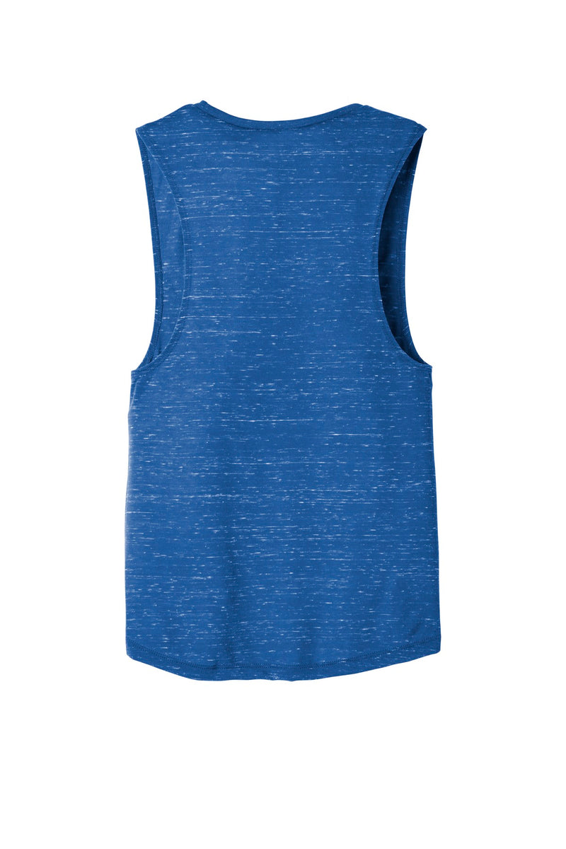 BELLA+CANVAS  Women's Flowy Scoop Muscle Tank - True Royal Marble
