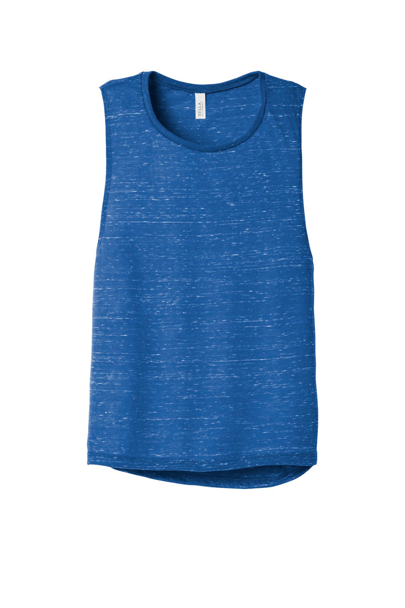 BELLA+CANVAS  Women's Flowy Scoop Muscle Tank - True Royal Marble