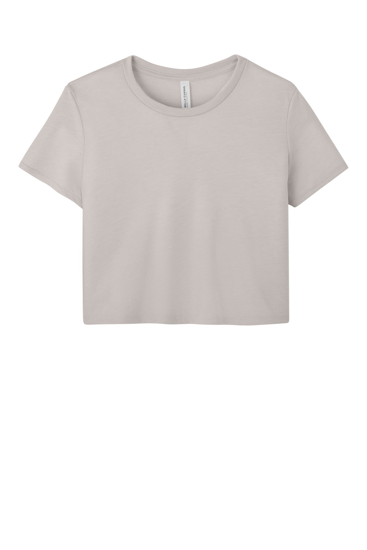 BELLA+CANVAS Women's Flowy Cropped Tee - Heather Dust