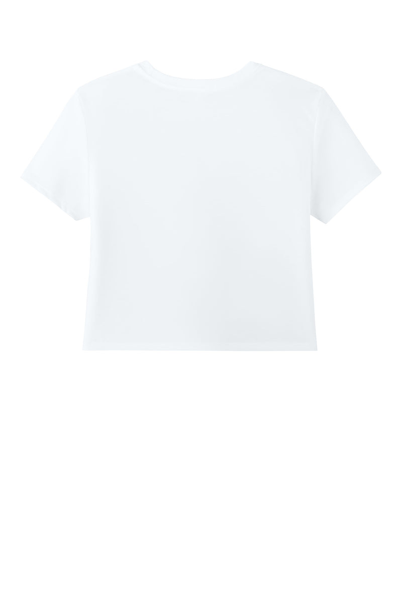 BELLA+CANVAS Women's Flowy Cropped Tee - White