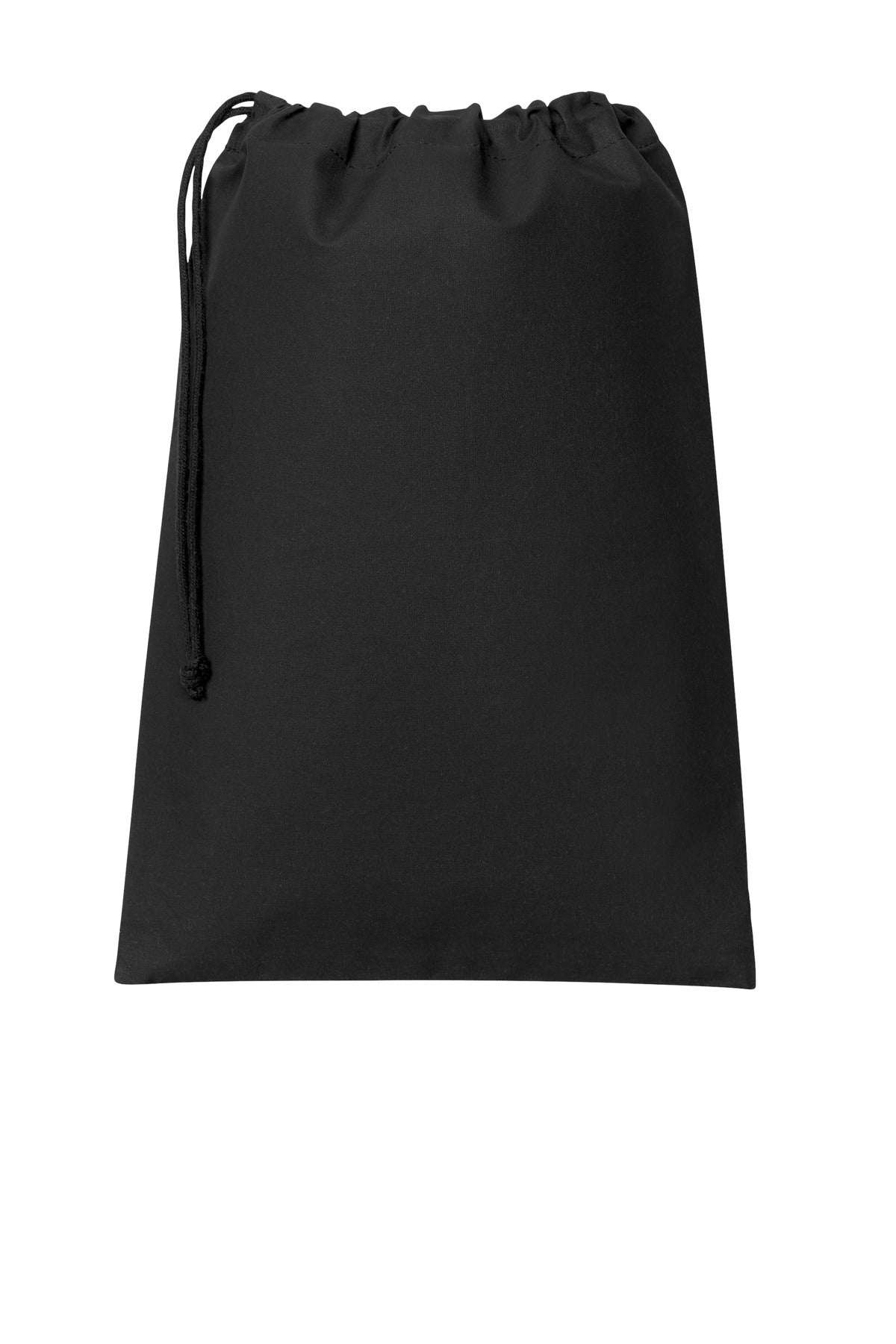 Port Authority Core Cotton Drawstring Bag - Deep Black