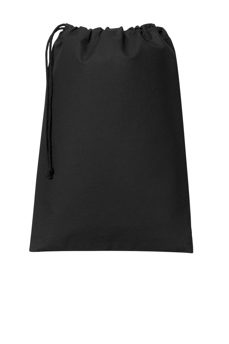 Port Authority Core Cotton Drawstring Bag - Deep Black