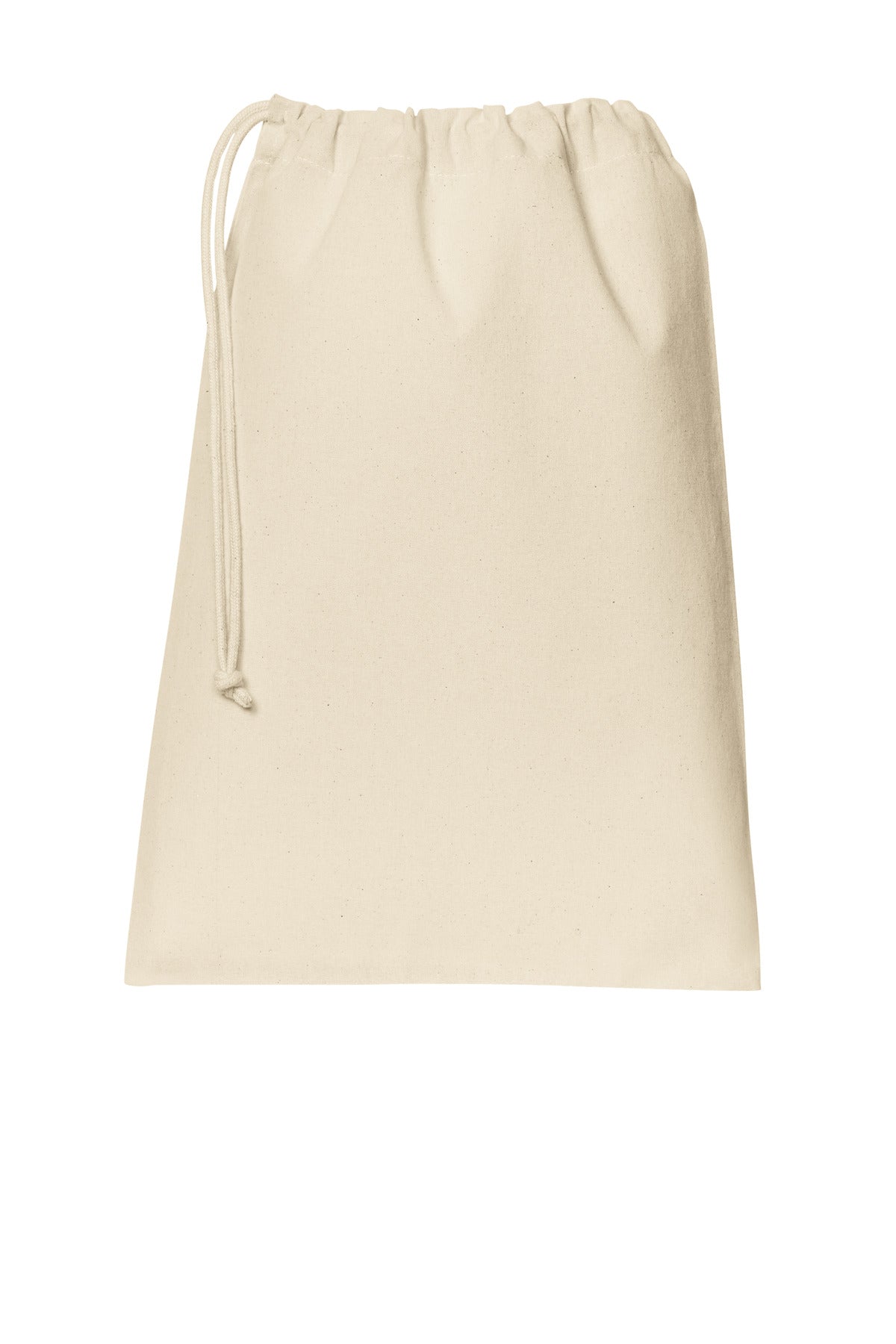 Port Authority Core Cotton Drawstring Bag - Natural
