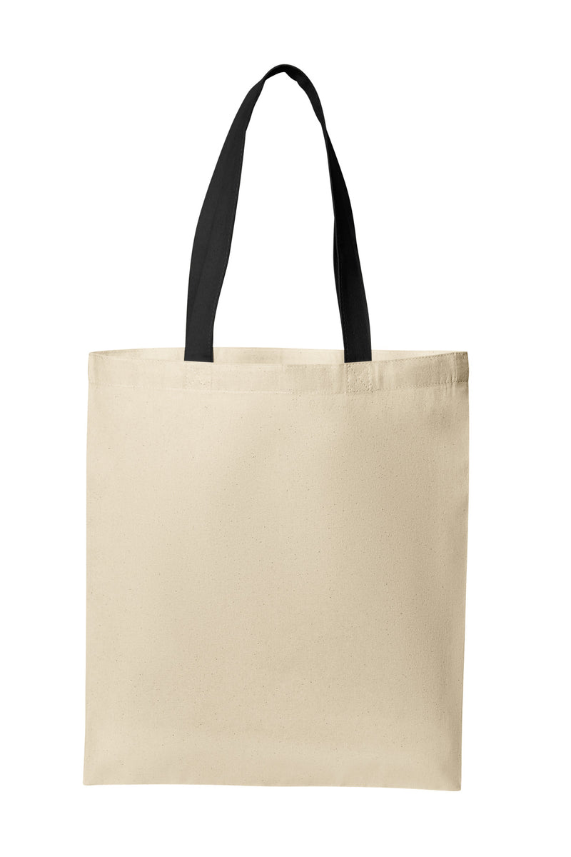Port Authority Core Cotton Tote - Natural/ Deep Black