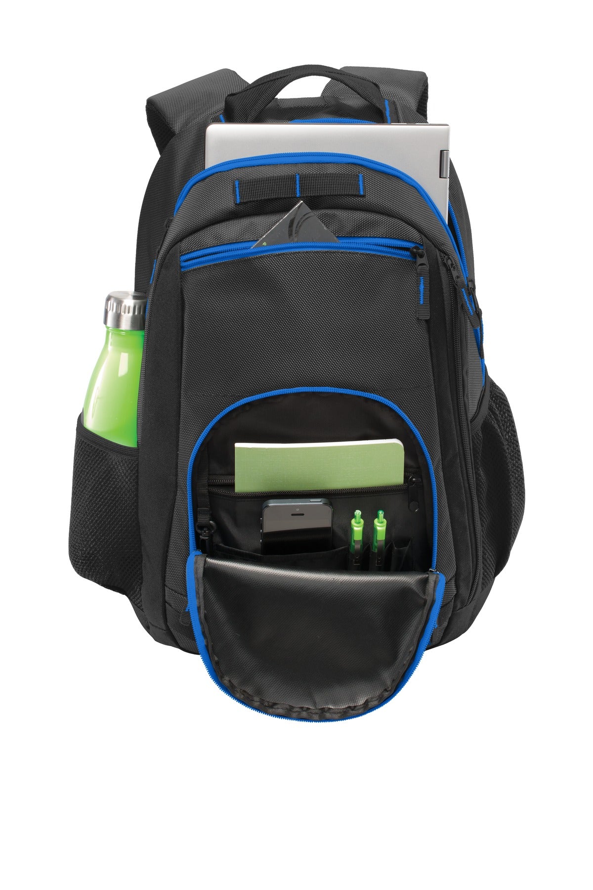 Port Authority Xtreme Backpack - Dark Grey/ Black/ Shock Blue