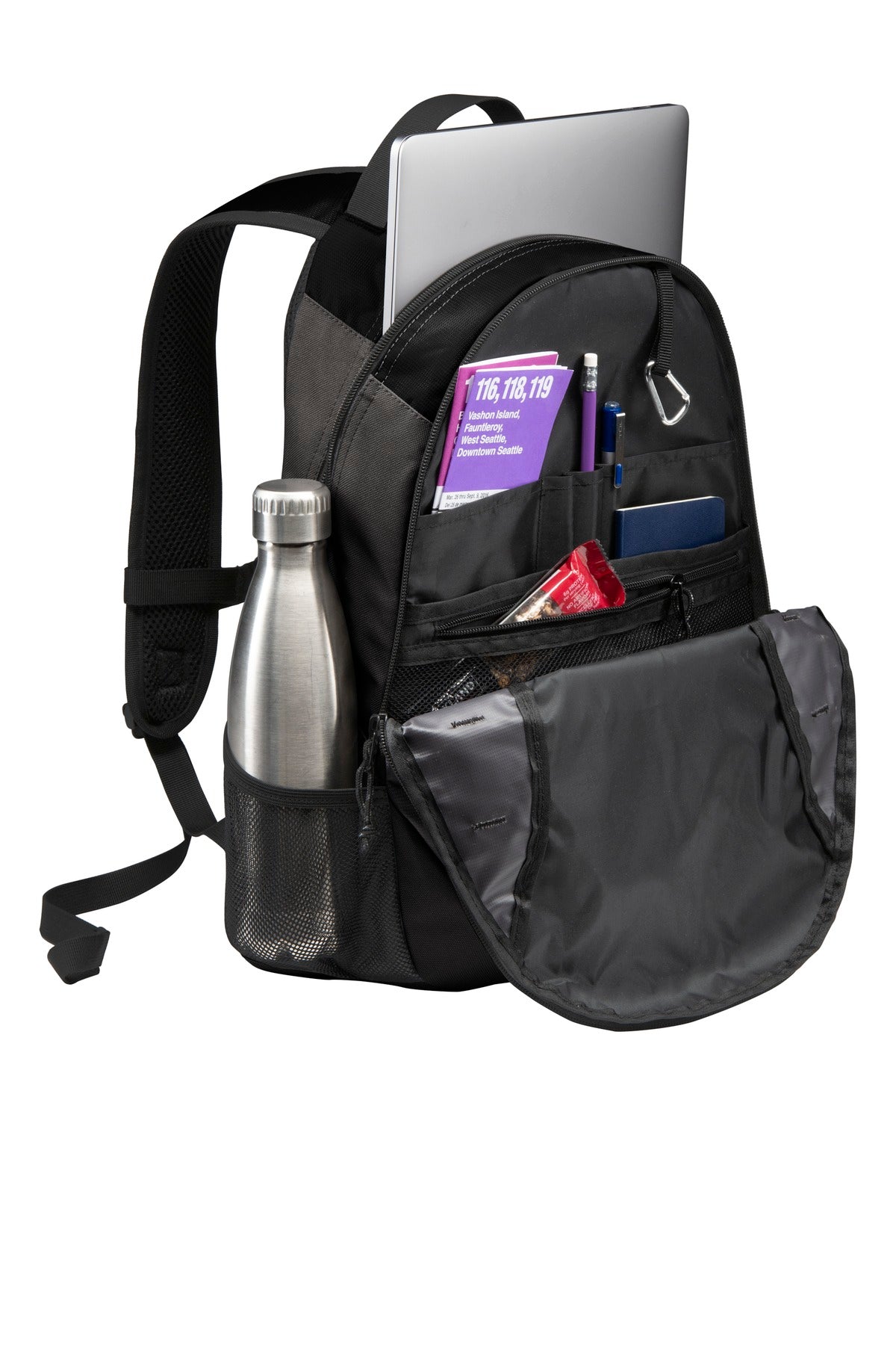 Port Authority  Ridge Backpack - Black/ Dark Charcoal
