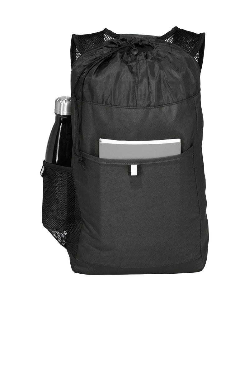 Port Authority  Hybrid Backpack - Black/ Black