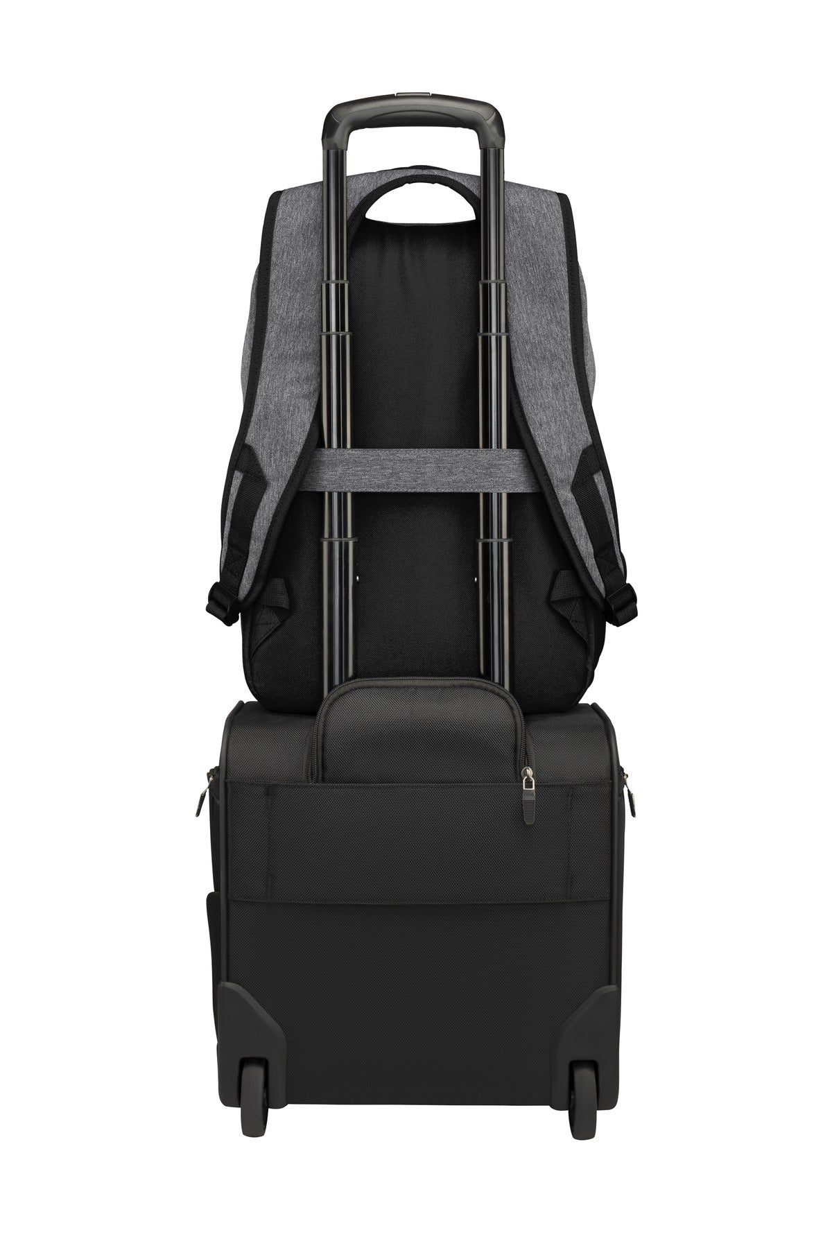 Port Authority  Access Square Backpack - Heather Grey/ Black
