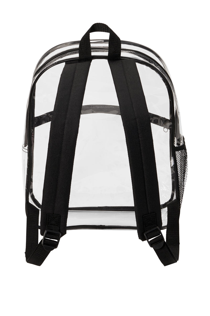 Port Authority  Clear Backpack - Clear/ Black