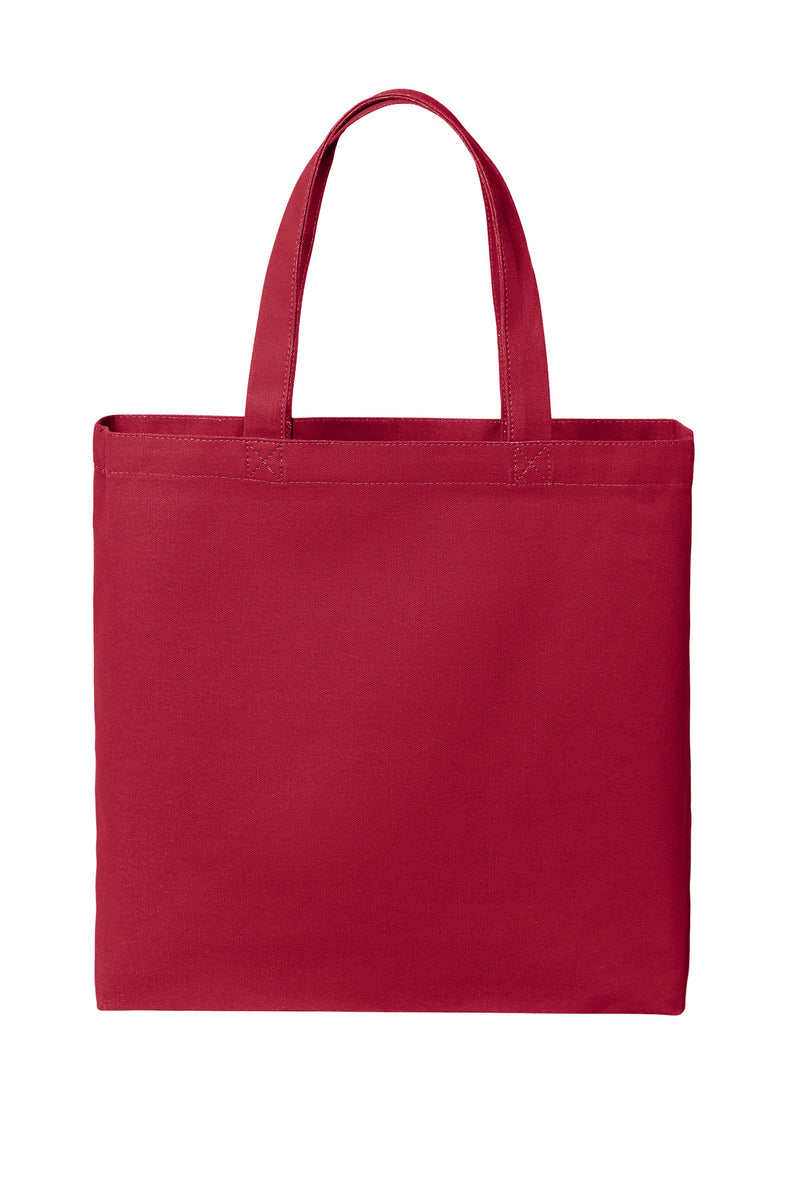 Port Authority Cotton Canvas Tote - Deep Red