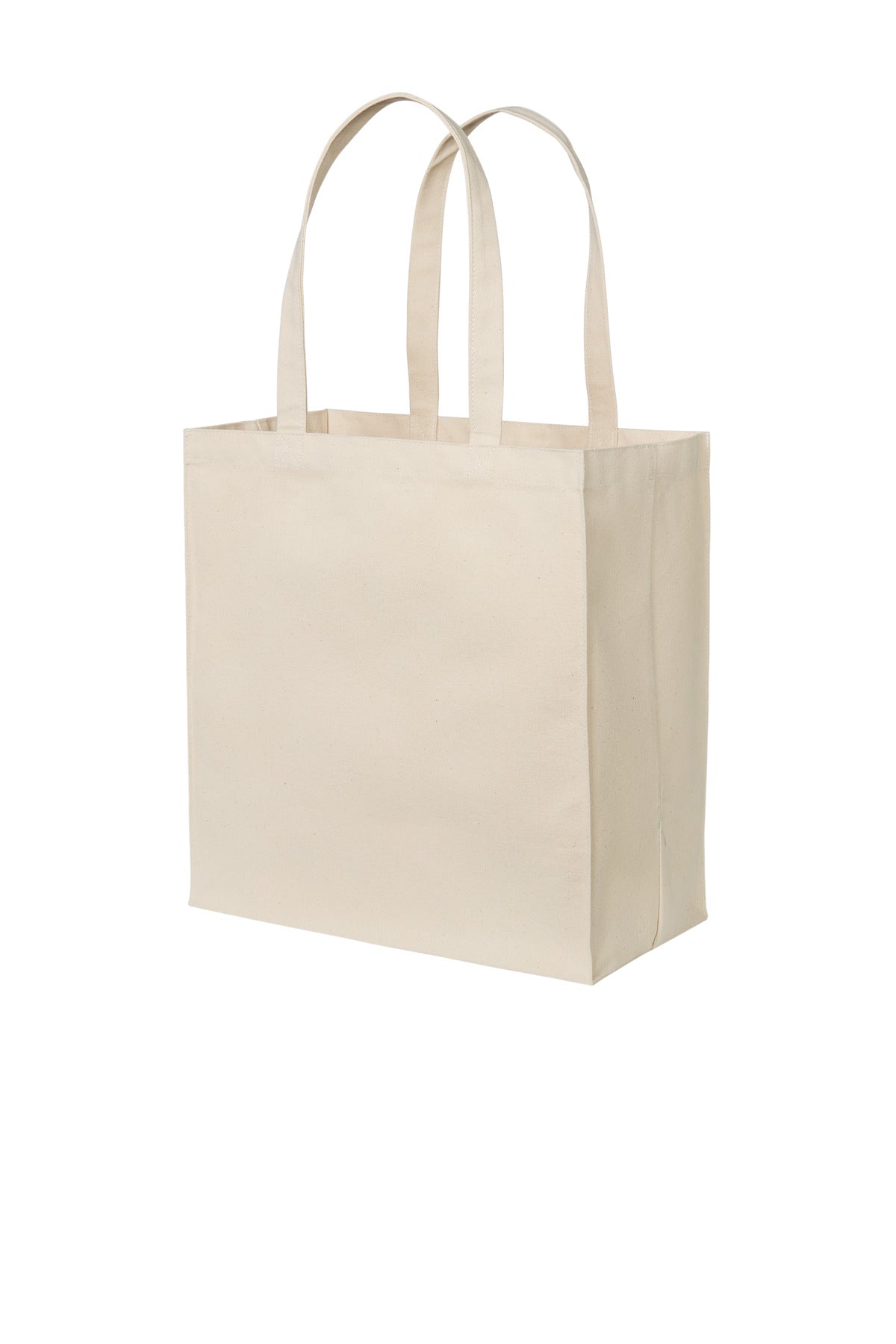 Port Authority Cotton Canvas Over-the-Shoulder Tote - Natural