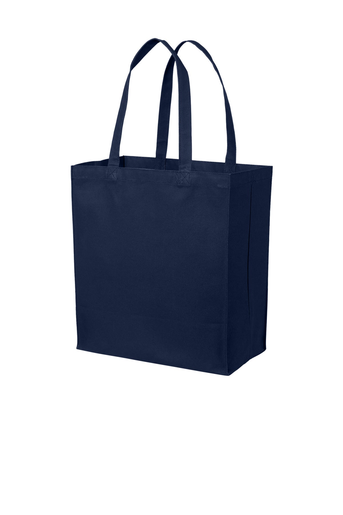 Port Authority Cotton Canvas Over-the-Shoulder Tote - River Blue Navy