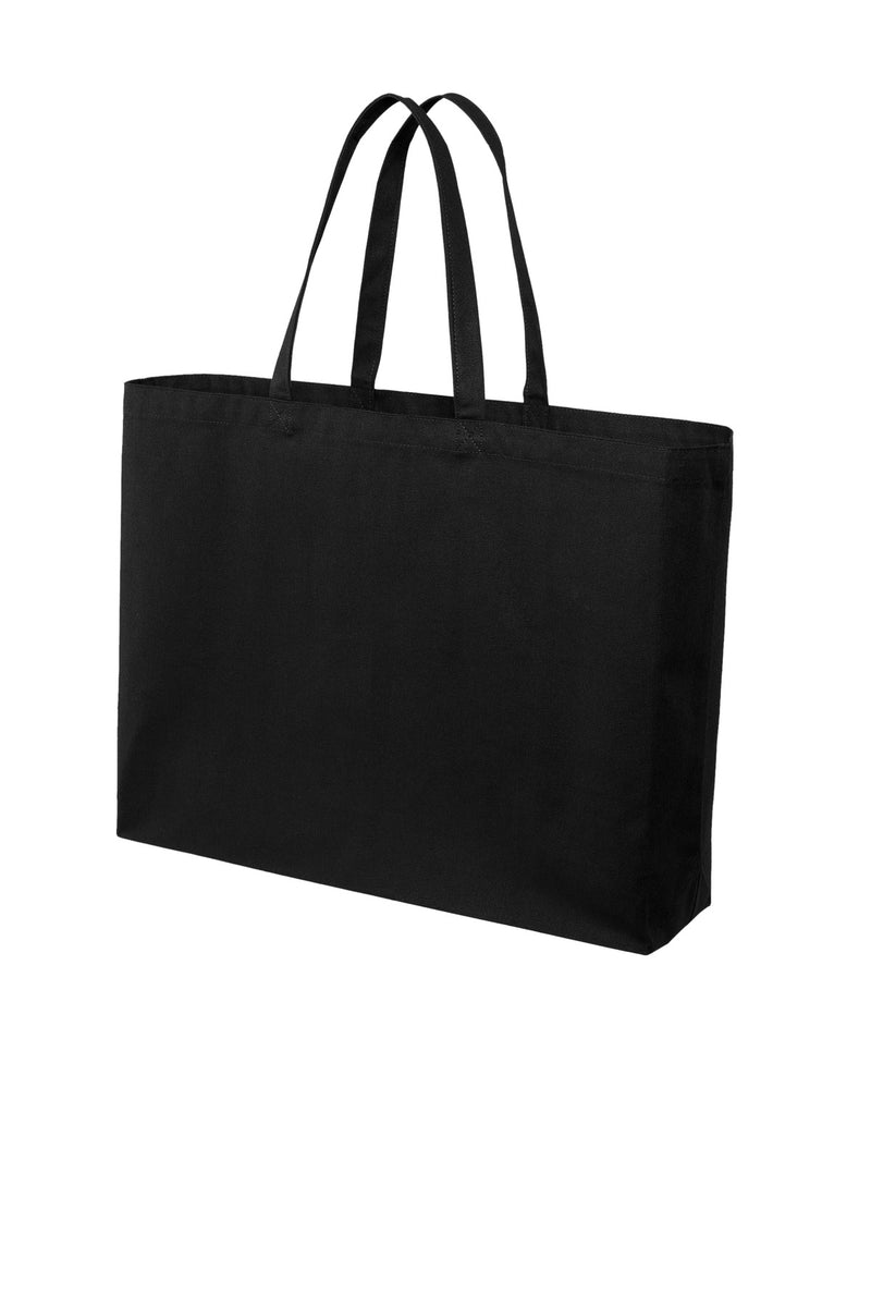 Port Authority Cotton Canvas Jumbo Tote - Deep Black